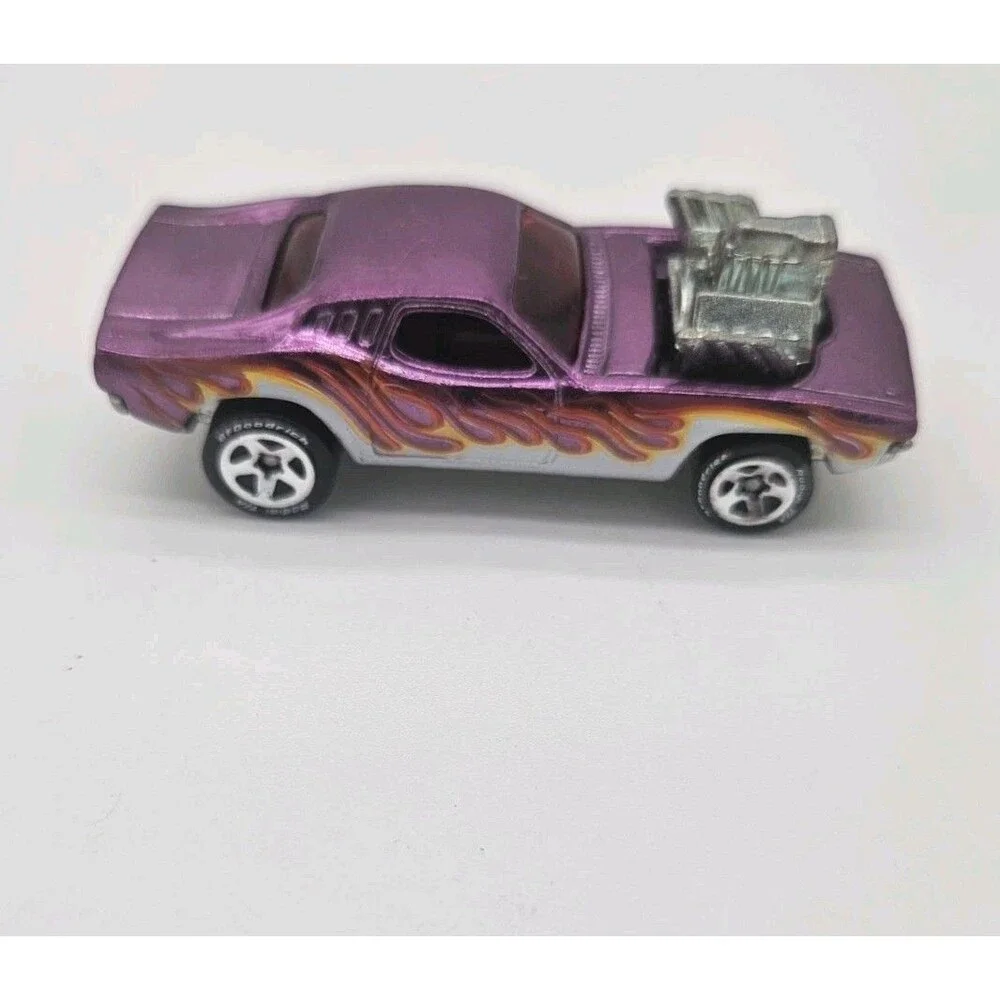 Hot Wheels Rodger Dodger with flames & white letter tires